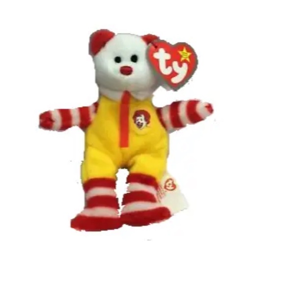 2004 Ronald McDonald the Bear Teenie Beanie Baby Happy Meal Toy - Picture 1 of 11